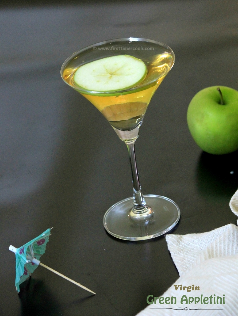 First Timer Cook: Virgin Green Appletini | Non-alcoholic Green Apple ...
