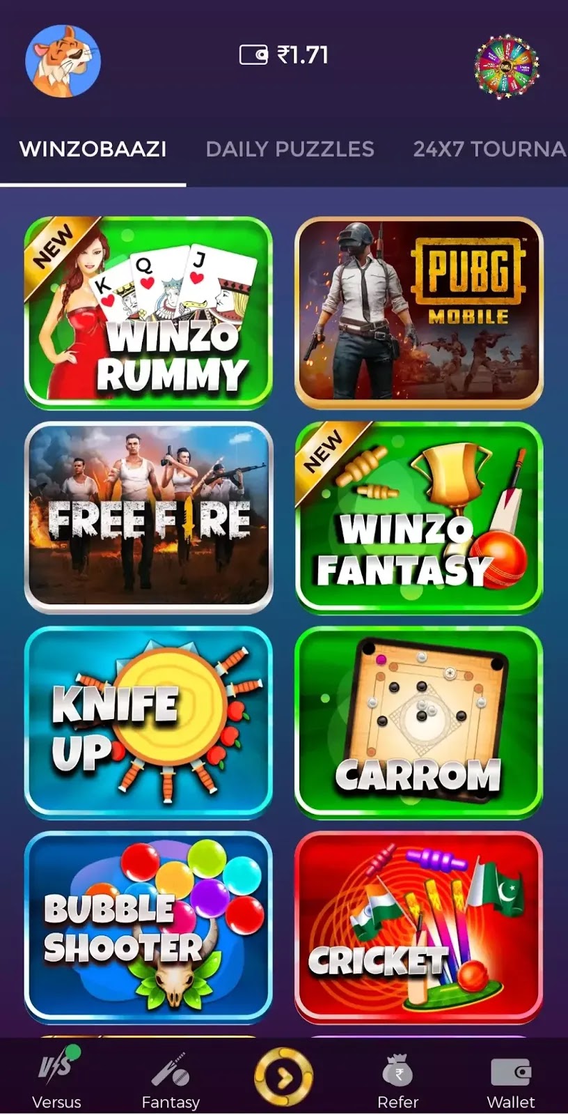 Winzo Gold Best Paytm Cash Earning App Play Pubg Amp Freefire