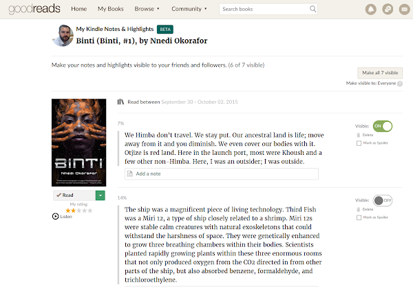 Goodreads with Kindle Notes and Highlights