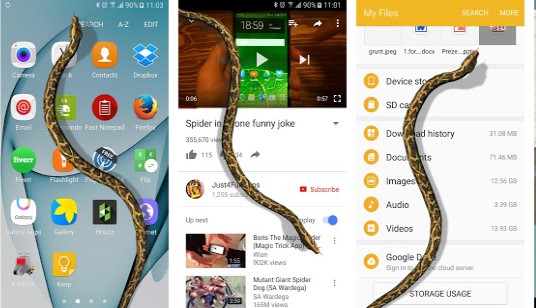 Aplikasi Ular di Layar Hp