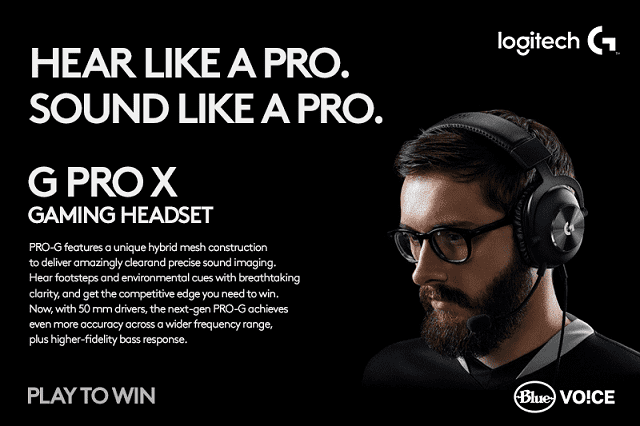 G PRO X Gaming Headset with Blue Vo!ce