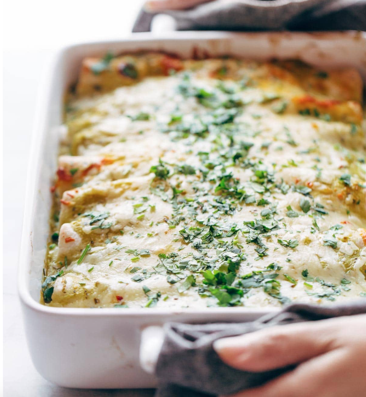 Tomatillo Enchiladas (green enchiladas)