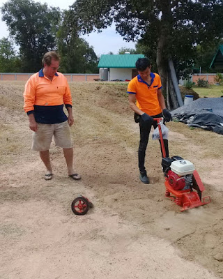 Honda GX160 petrol power soil compactor Thailand delivery Wacker packer or Soil compacter with Honda Engine Thailand