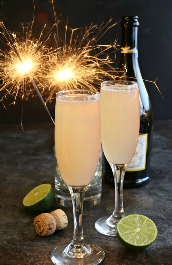 Hungry Couple Cranberry Lemonade Champagne Sparkler