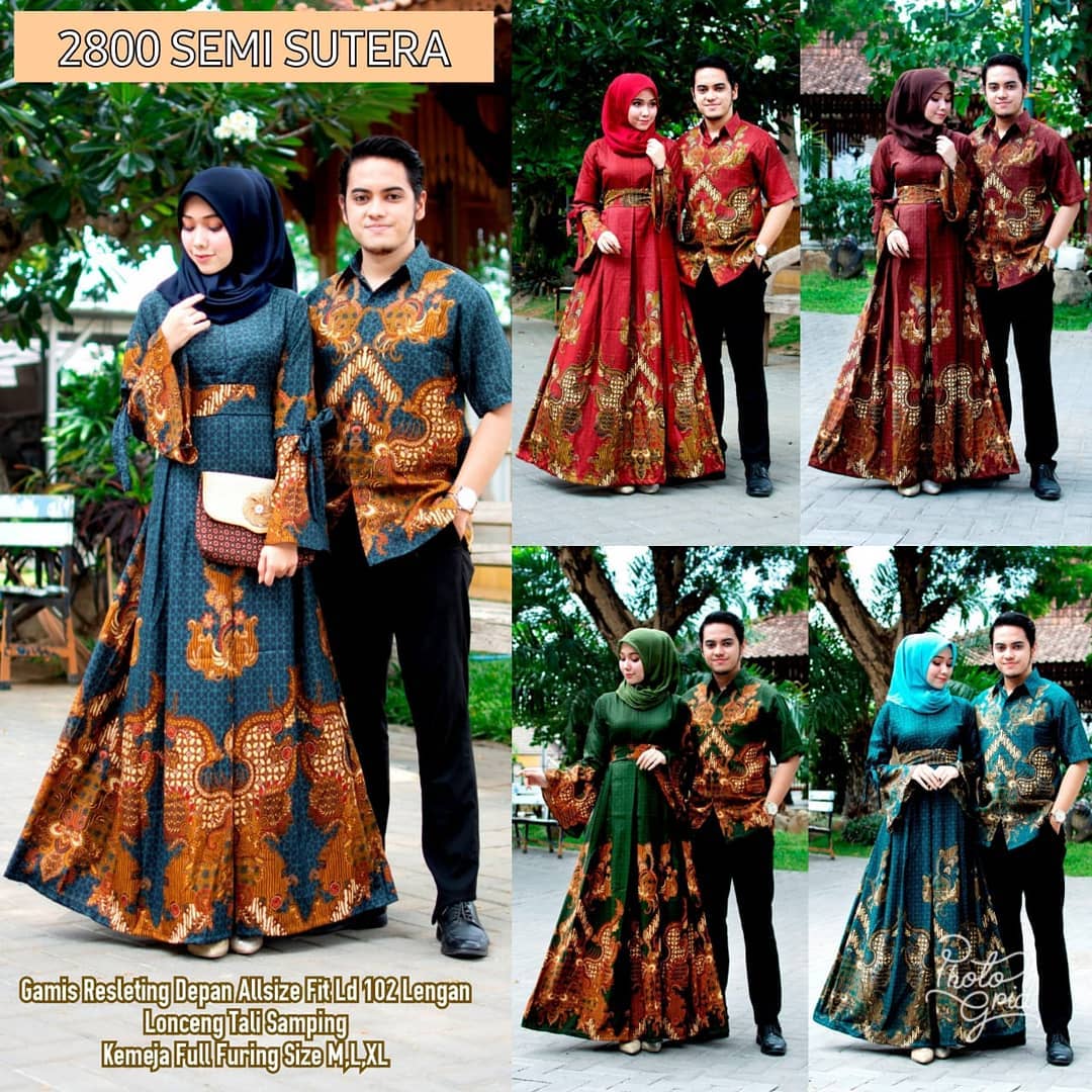 Model Batik Couple Modern Terbaru 2020 Desain Mewah ...