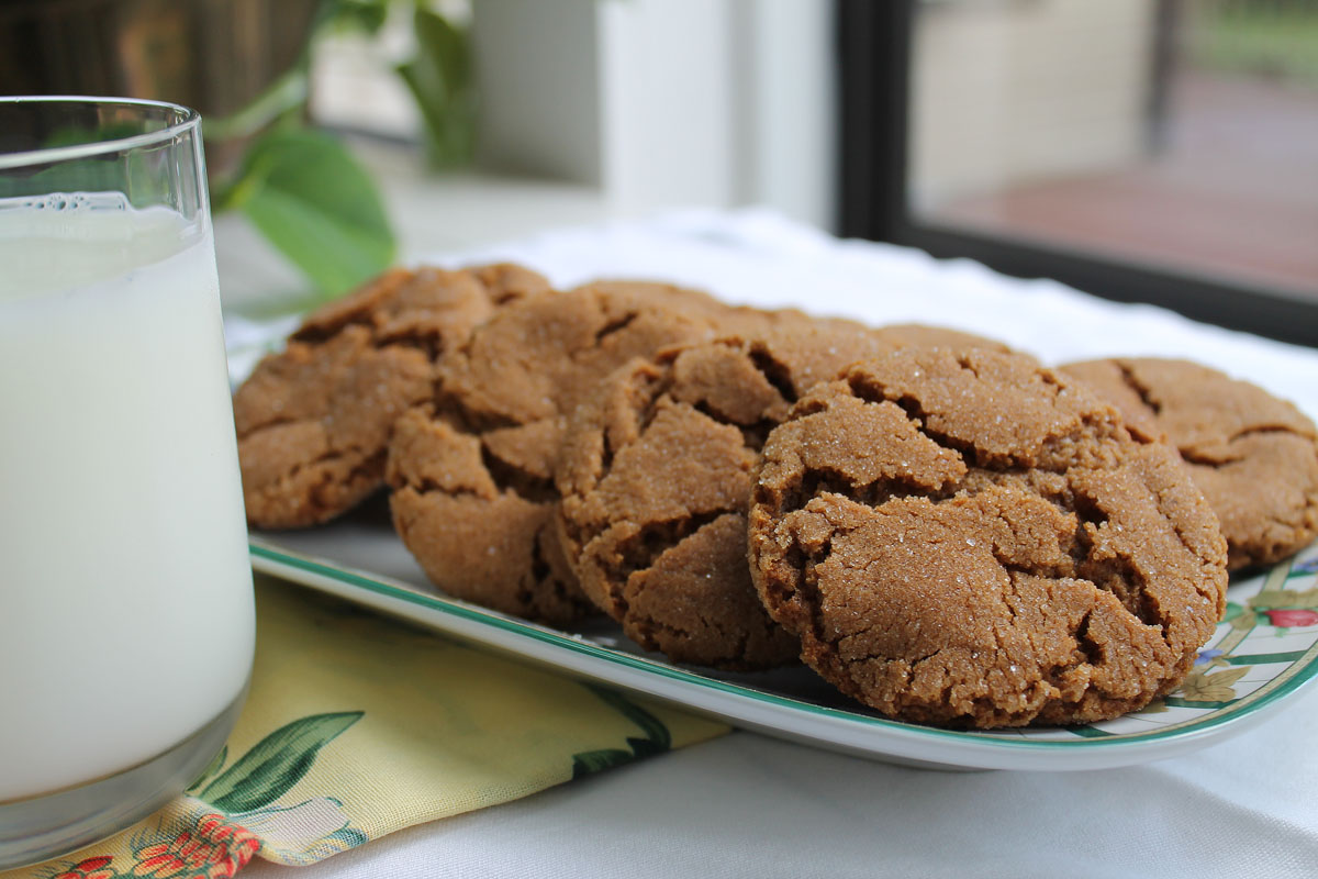 Sweet, Aromatic Molasses Cookies JustOneDonna