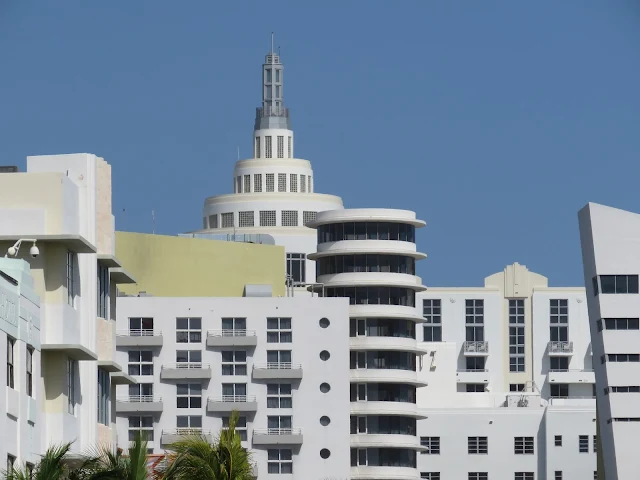 Miami South Beach Art Deco Historic District Skyline