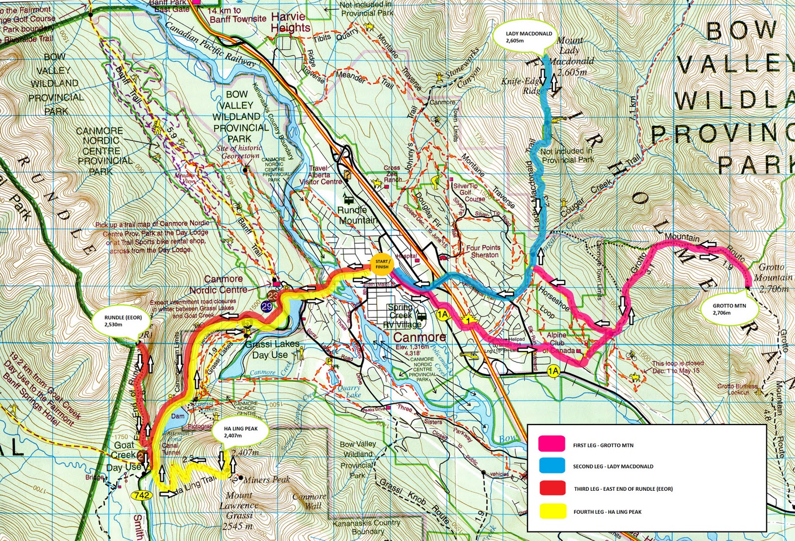 LIFE BEHIND THE SCENES Canmore 4 Peaks Challenge