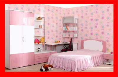 Kamar Tidur Bernuansa Pink