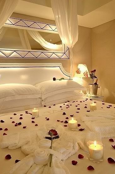غرف نوم رومنسية
