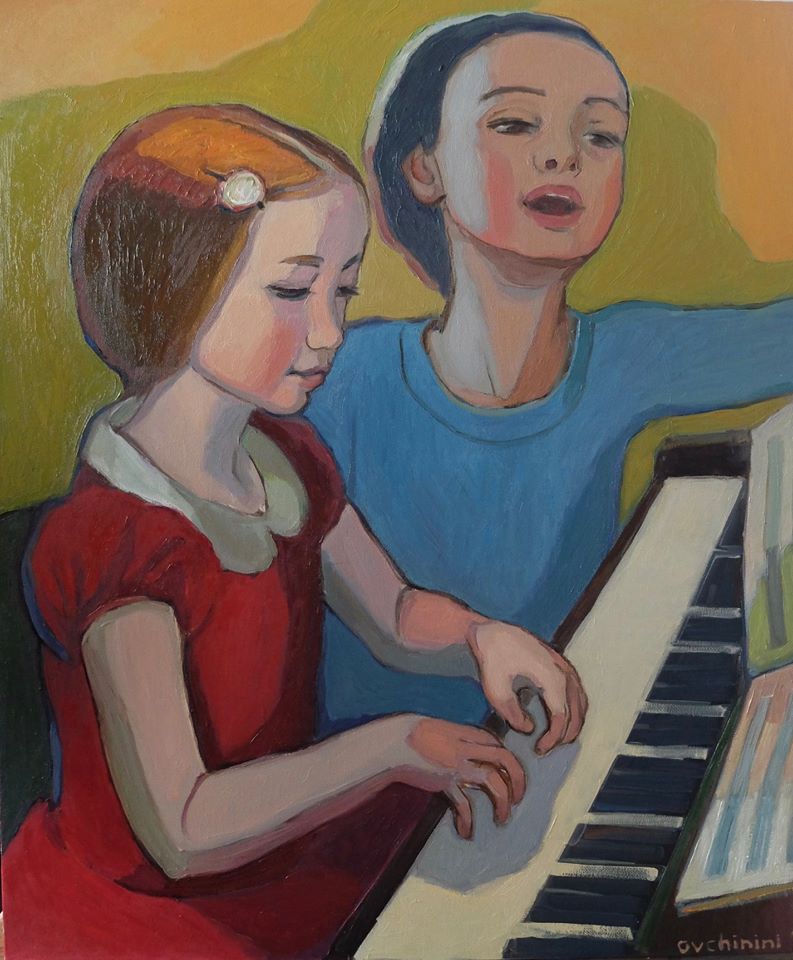 Loving and singing. Песенка картина маслом. Картина девушка с пианино. Песенка художника. Песня на холсте.