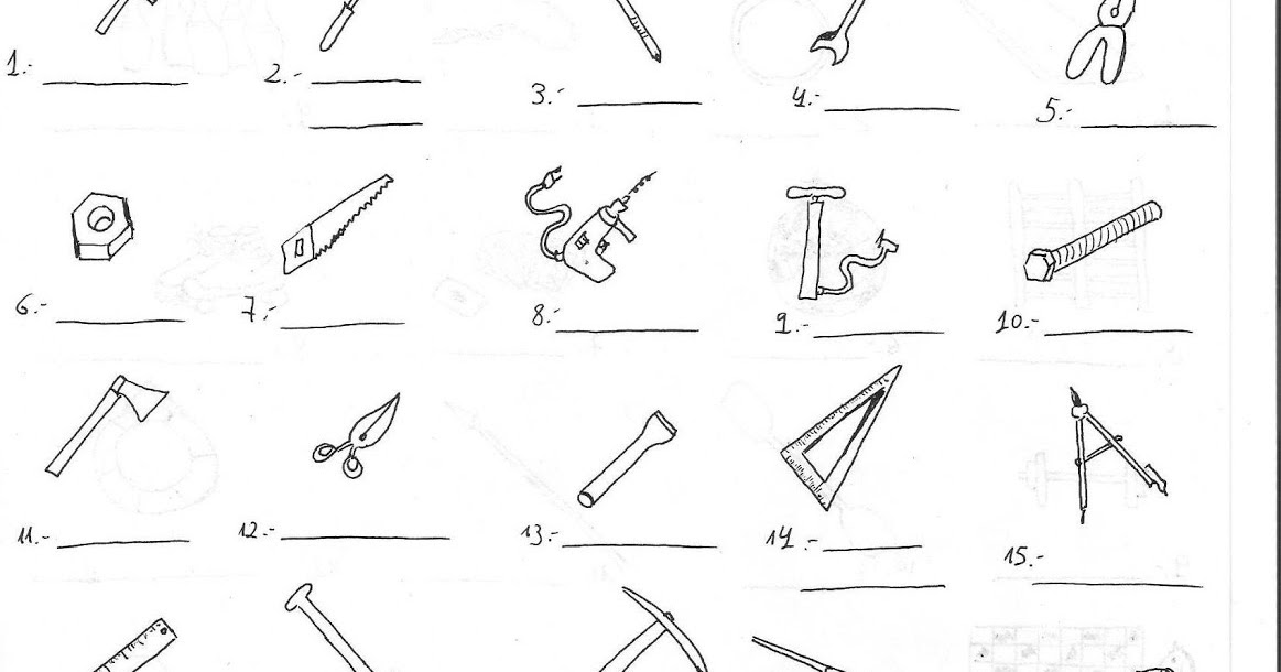 Lacirrena. Tools picture dictionary.