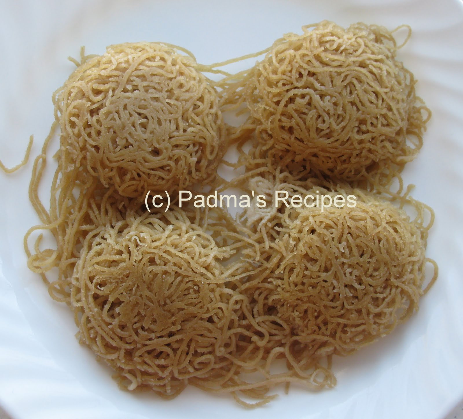 Padma's Recipes WHEAT FLOUR IDIYAPPAM