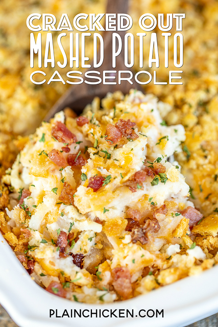Cracked Out Mashed Potato Casserole | Plain Chicken®