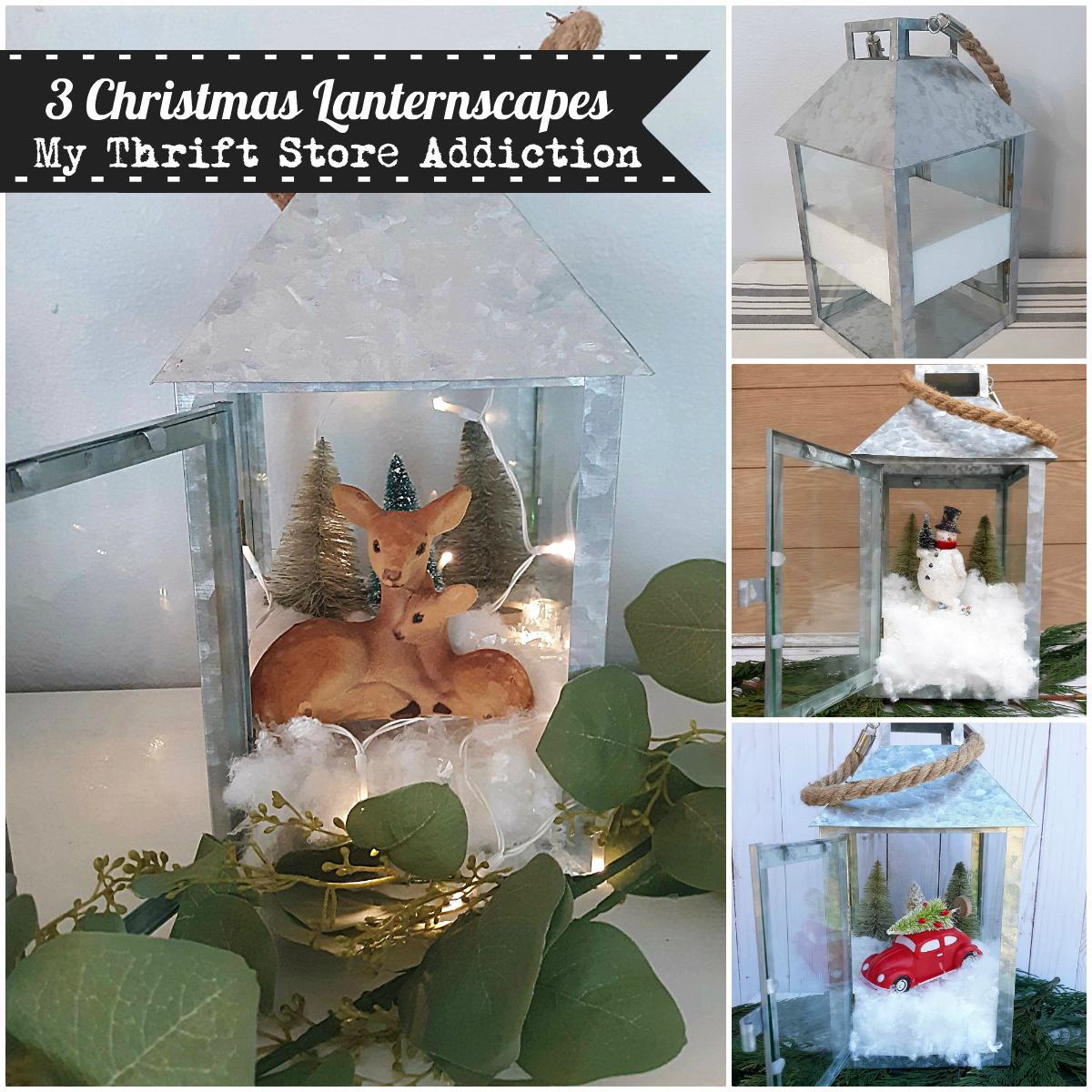 3 Christmas lanternscapes