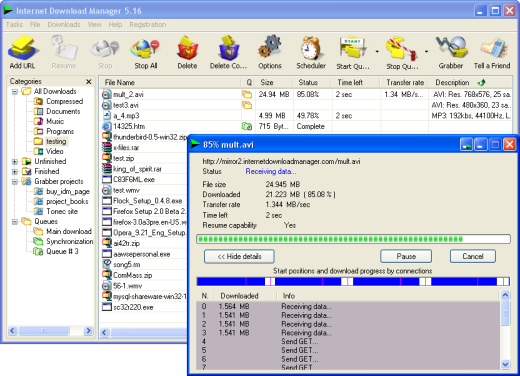 Internet Download Manager Crack V6.11.8.1