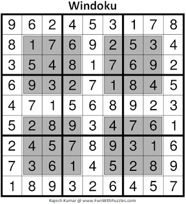 Answer of Windoku (Fun With Sudoku #366)