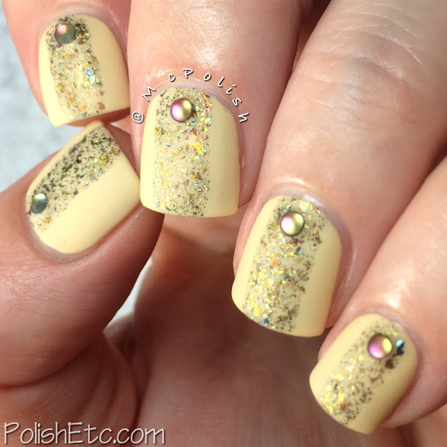 Day 3: Yellow Nails for #31dc2015 by McPolish - Glitter Daze 'Interstellar Dragon'