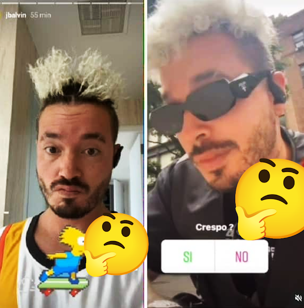  ¡Cambio de look! J Balvin luce su cabello al estilo crespo