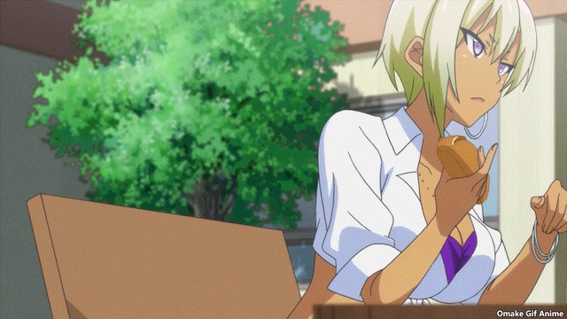 Omake Gif Anime - Hajimete no Gal - Episode 4 - Ranko Stands Up.