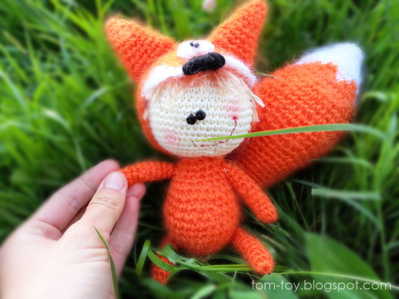 Crochet baby fox