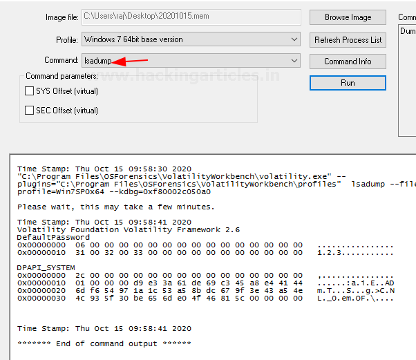 Memory Forensics with Volatility Workbench
