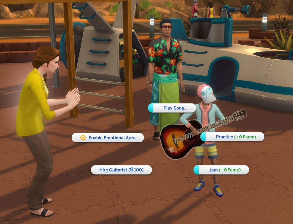 Cepzid Sims: can Play Guitar