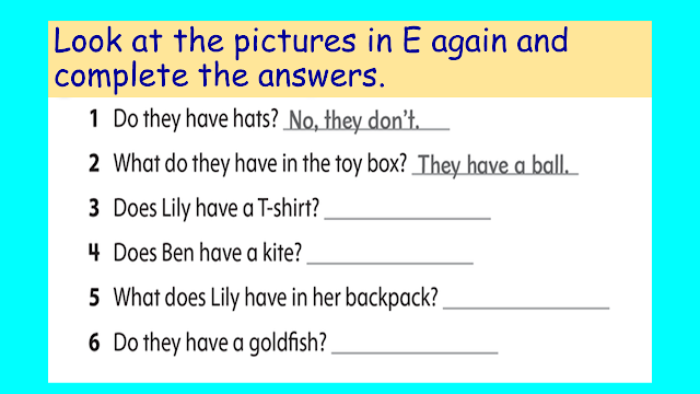 GRADE ONE : English
