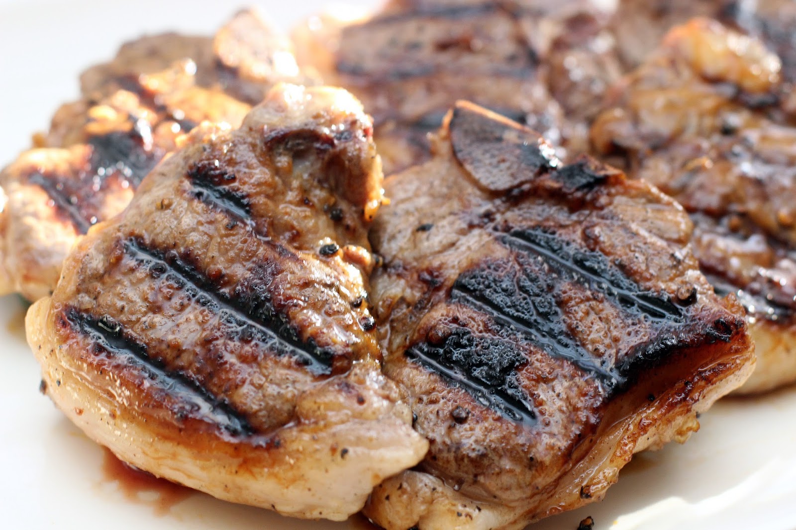 Recipe Grilled Lamb Chops with Mustard BBQ Sauce chicago foodie girl