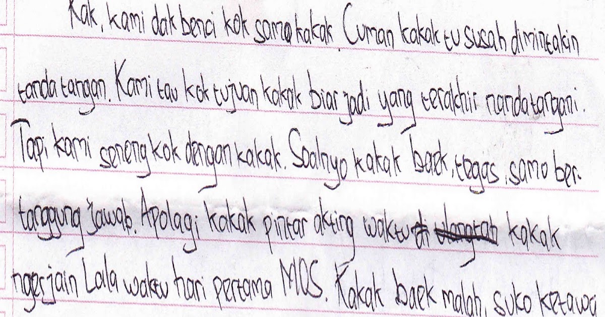 Surat Ucapan Terima Kasih Untuk Kakak Osis Singkat Kumpulan Surat Penting