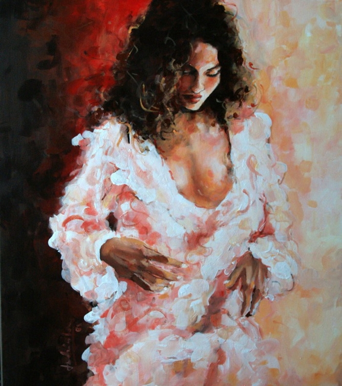 Ewelina Ladzinska | Polish painter | Great lady dances alone