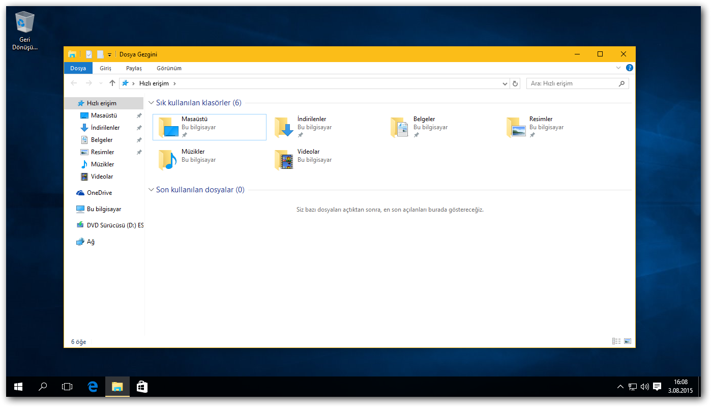 windows 10 pencere basliklarini