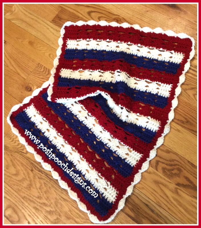 Posh Pooch Designs Veterans Lap Blanket Crochet Pattern Posh Pooch