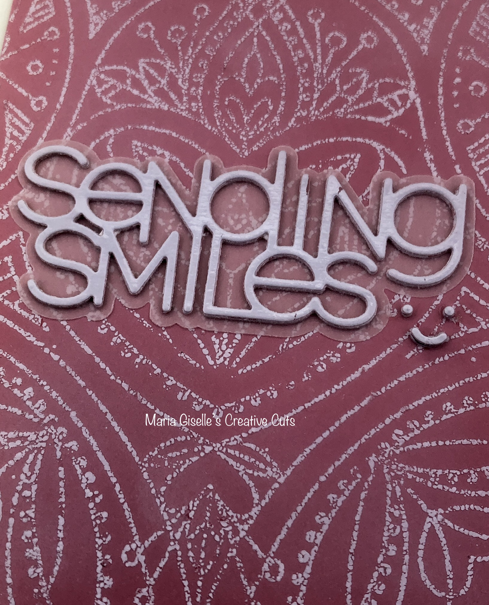 Maria Giselle's Creative Cuts Trying Foil On Sticky Embossing Powder