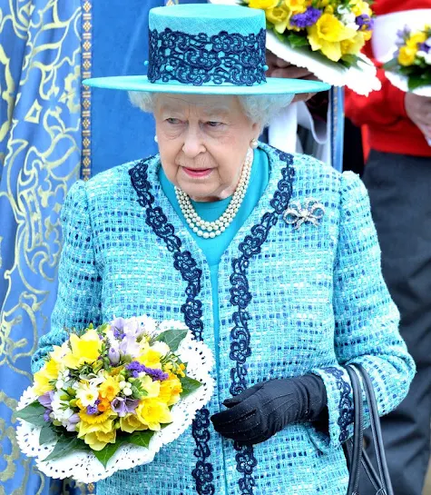 Queen Elizabeth II and Prince Philip, Duke Of Edinburgh attend the traditional Royal Maundy Service at Windsor Castle