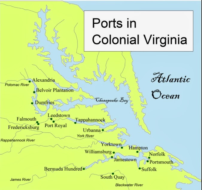 marshamoses Ports in Early Virginia