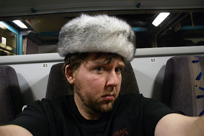 Berlin Ian in a fur hat
