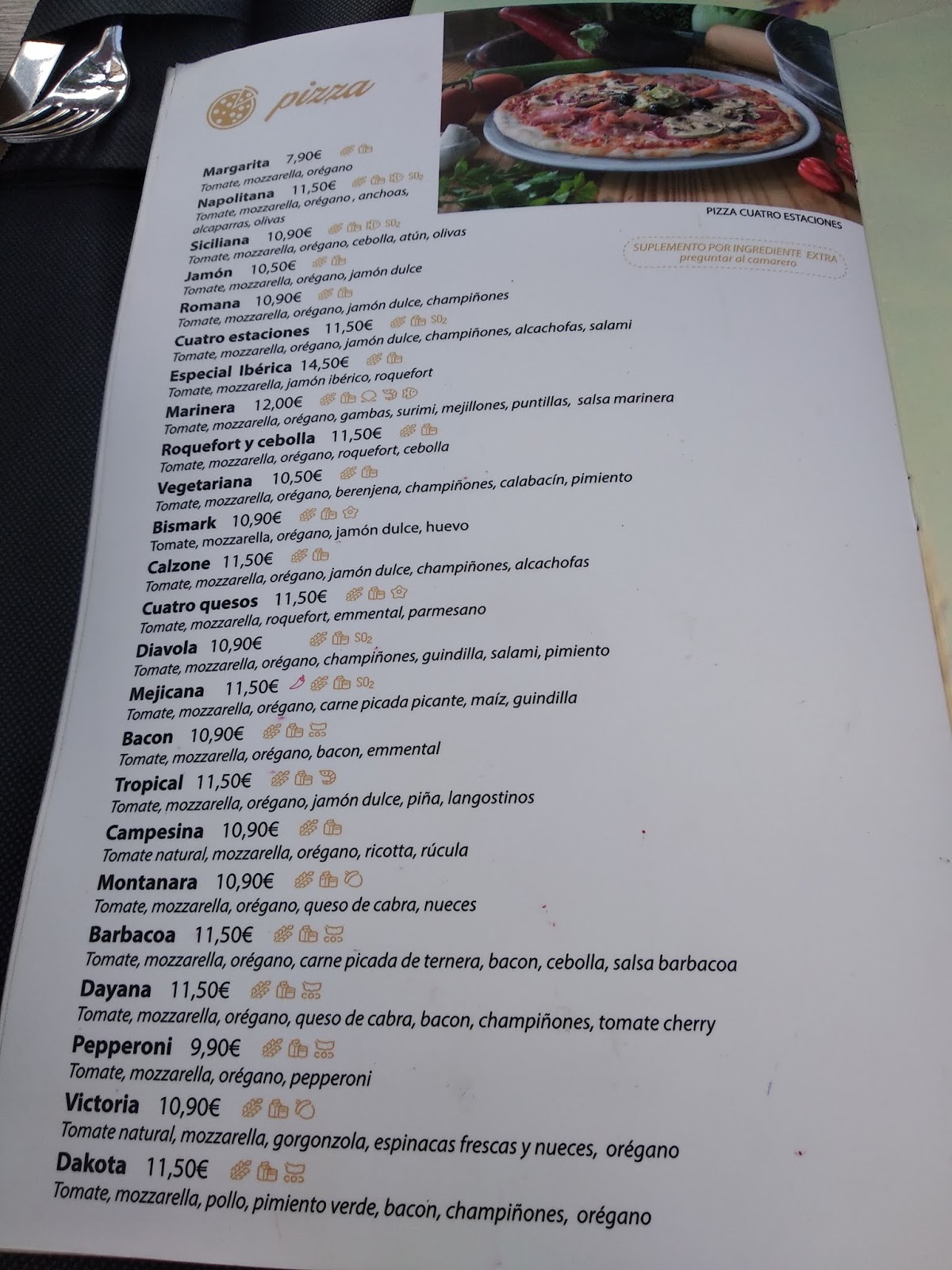 GULA GASTRONÓMICA PASTA E BASTA (CAMBRILS, TARRAGONA)