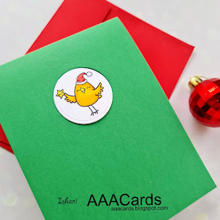 hristmas in July, Your Next stamp Merry Christmas Chickie, Pop up CAS card, Quillish