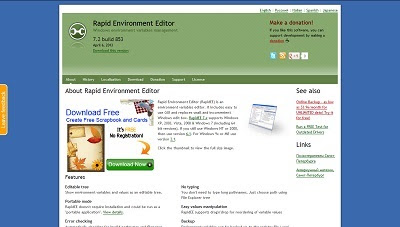 Rapid Environment Editor, Cleaning and Tweaking