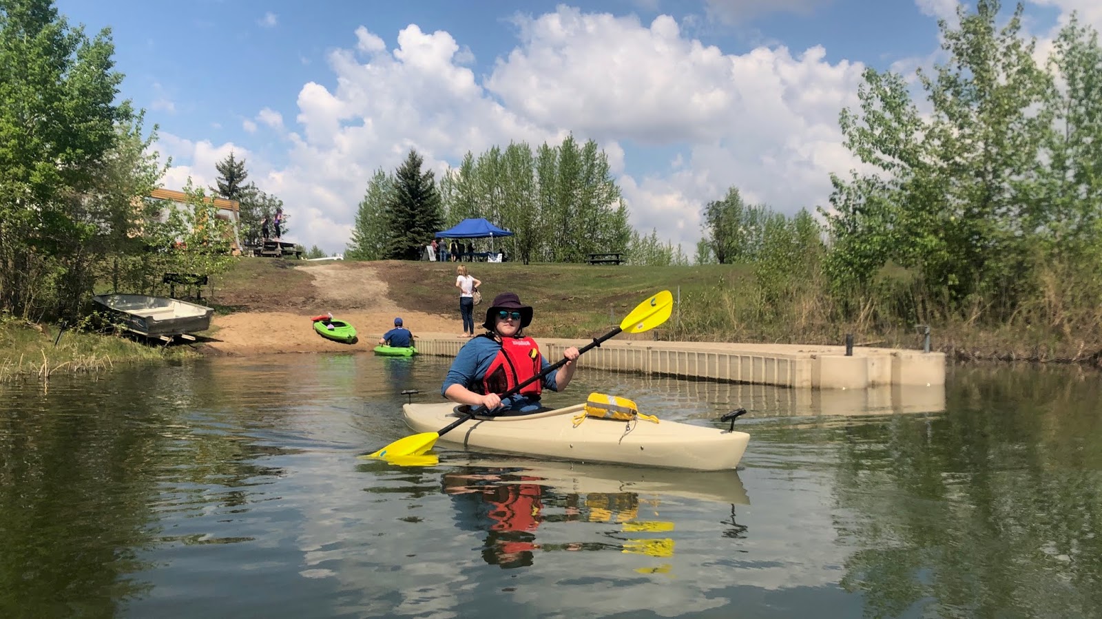 Canoeing Around Edmonton, Alberta, Canada Cardiff Pond