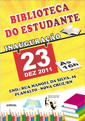 CPC-RN E ANE-RN INAUGURA BIBLIOTECA DO ESTUDANTE DIA 23
