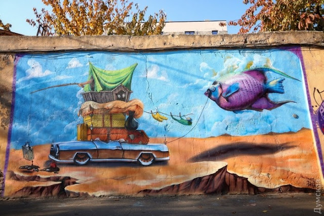 Стрит-арт (фрески и муралы) в Одессе (Украина)