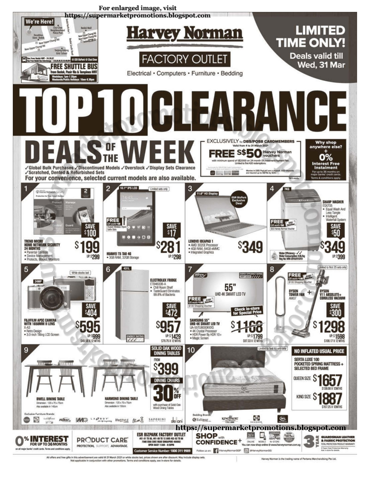 Harvey Norman Top 10 Clearance Deals 27 31 March 2021 Supermarket