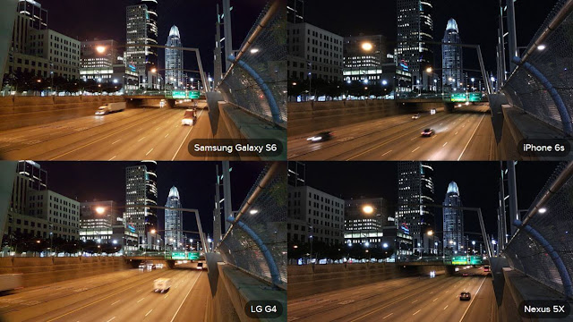 Galaxy S6 Camera, LG G4 Camera, iPhone 6S Camera Night