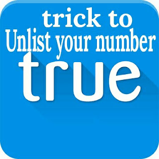 Remove number from truecaller