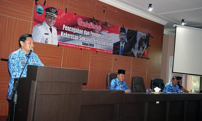 Pemkab Lampung Selatan Gelar Sosialisasi Pencegahan dan Pemberantasan Kekerasan Seksual Terhadap Anak.