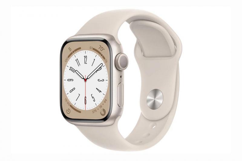 Đồng hồ Apple Watch Series 8 GPS 45mm Starlight – Viền nhôm, Dây cao su – MNP23VN/A – Hàng chính hãng
