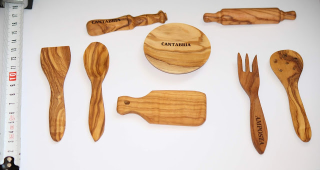 ARTESANIA EN MADERA DE OLIVO: UTENSILIOS DE COCINA 1