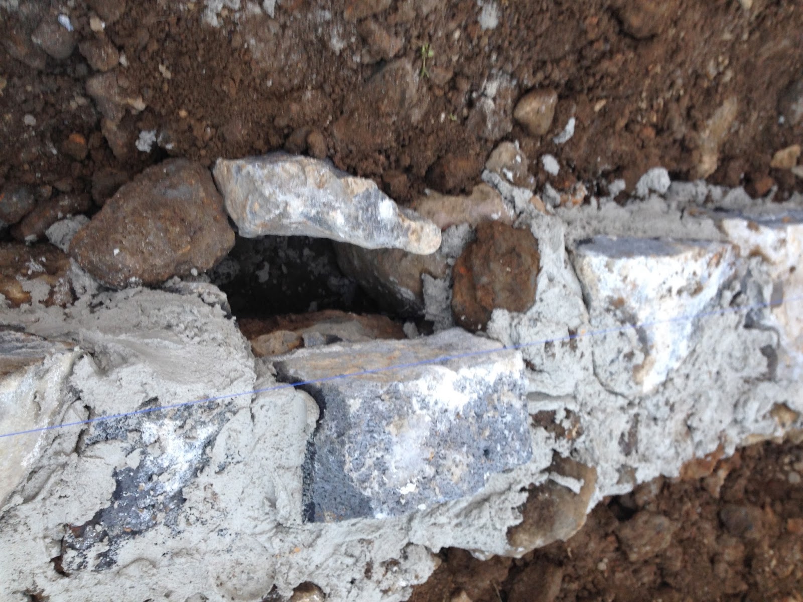 Tecnologías de la edificación: Reporte de obra II Cimentación de piedra ...